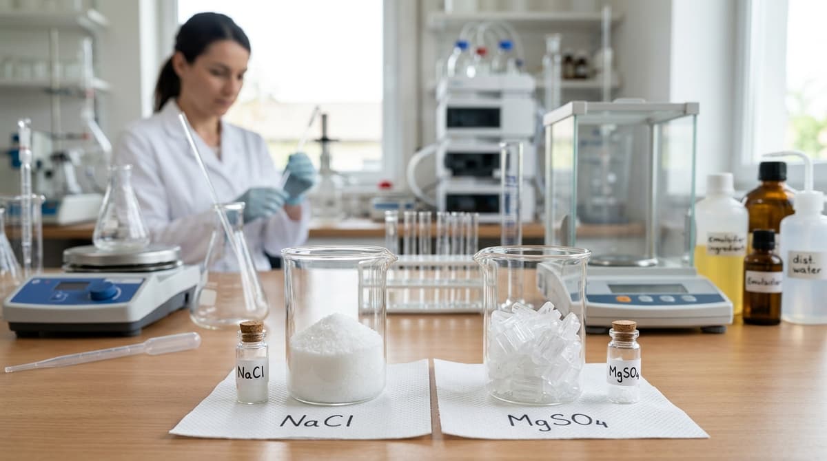 Сравнение поваренной соли NaCl и сульфата магния MgSO₄ в лаборатории